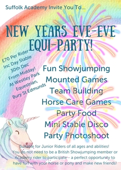 Suffolk New Years Eve-Eve Equi Training! Suffolk New Years Eve-Eve Equi Training!